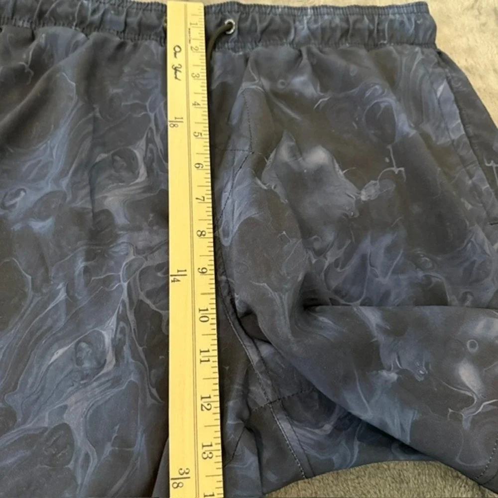 Spyder Hydro Series Volley Swim Trunks S620C20 Marble‎ Print Navy Blue Large